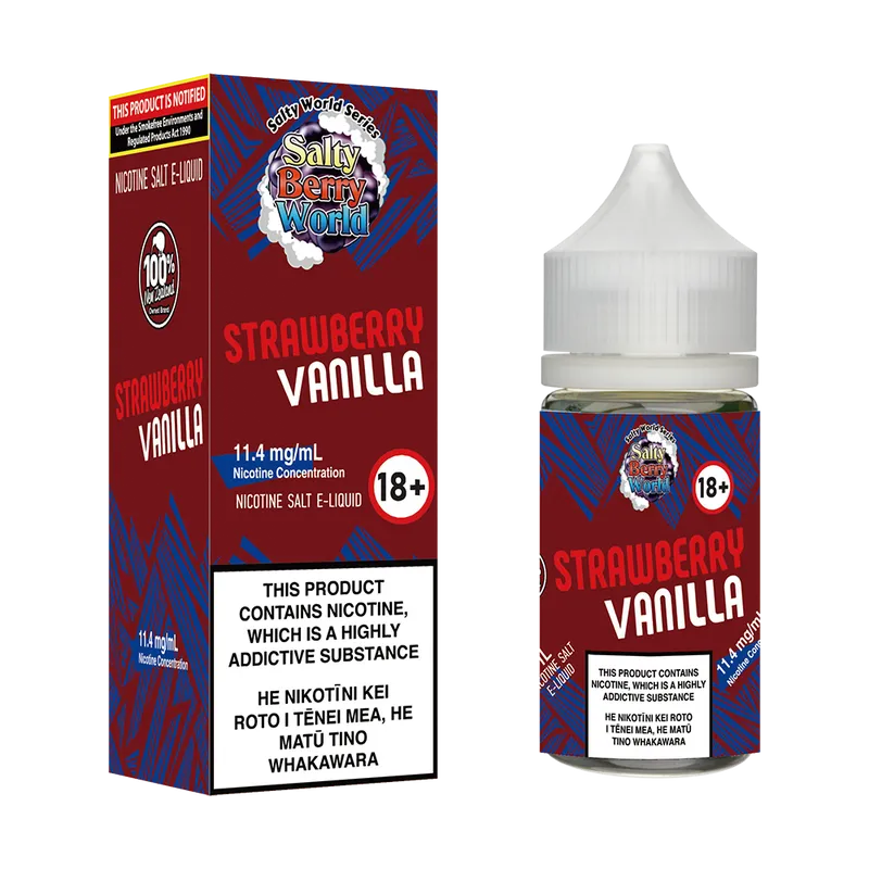 Strawberry Vanilla Nicotine Salt E-liquid