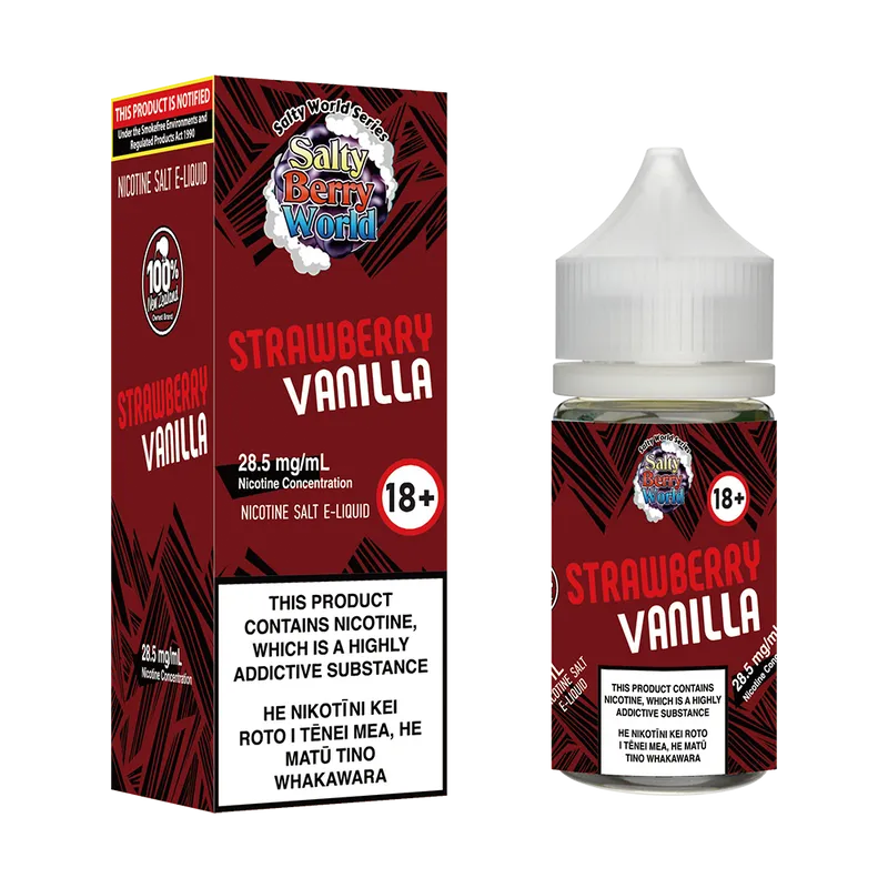 Strawberry Vanilla Nicotine Salt E-liquid