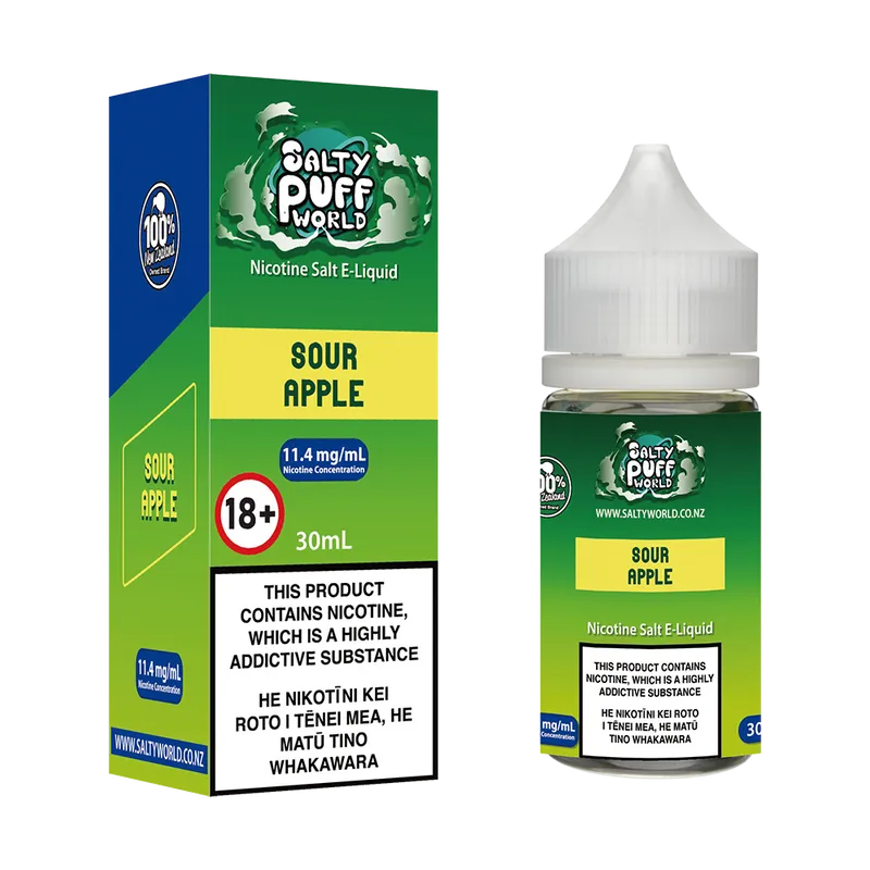 Sour Apple Nicotine Salt E-Liquid