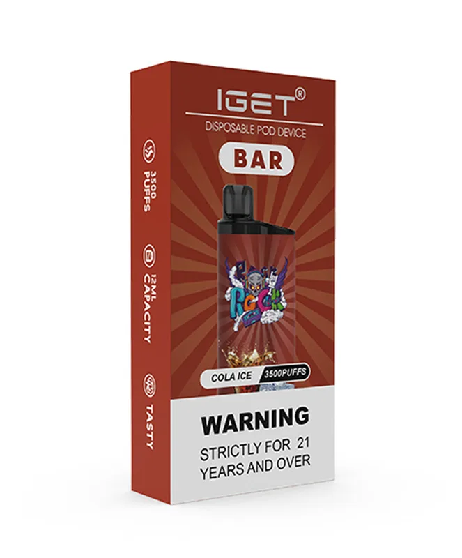 Cola Ice 3500 Puffs Disposable Vape IGET Bar - Image 2