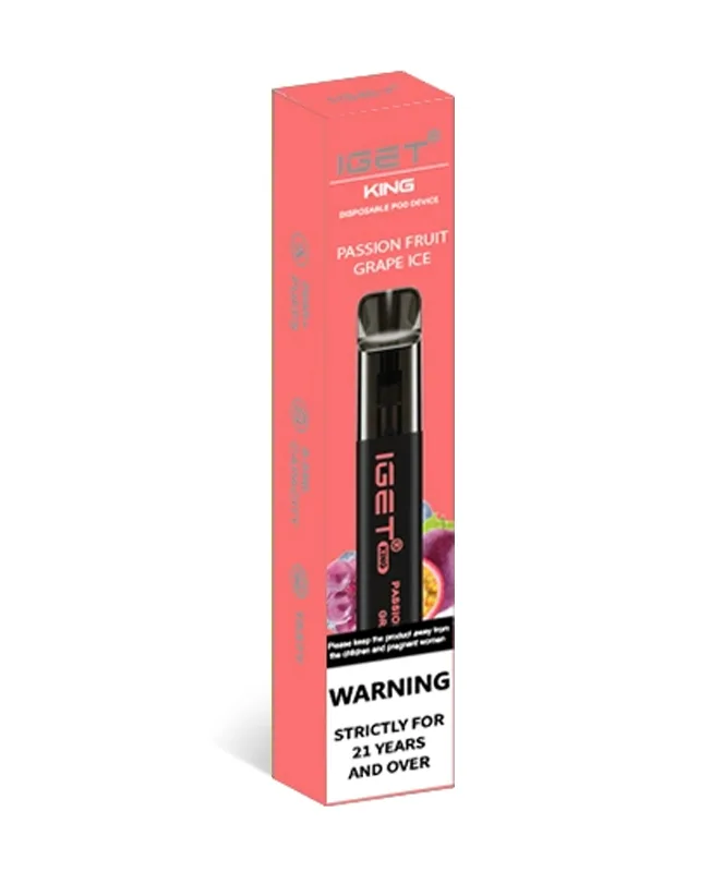Passion Fruit Grape Ice 2600 Puffs Disposable Vape IGET King